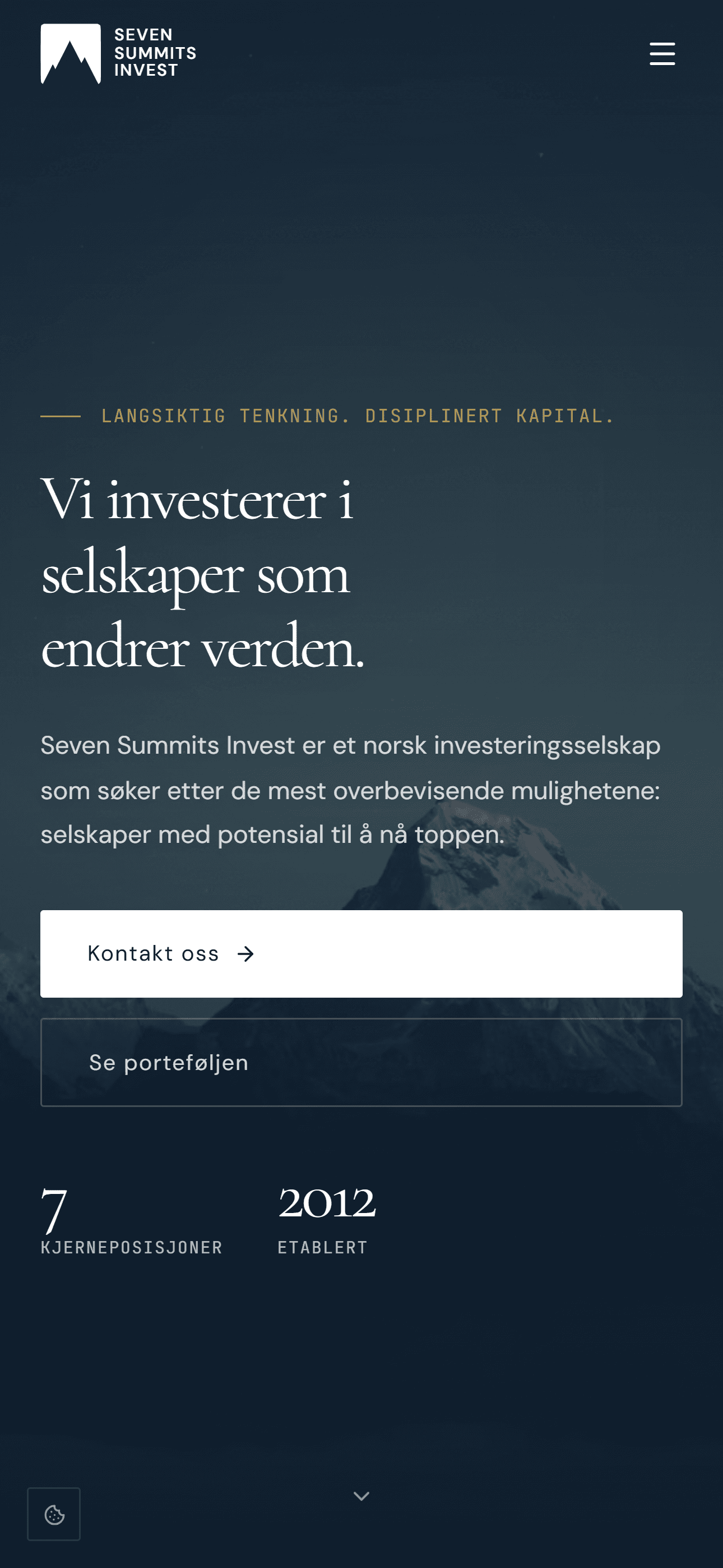 Preview of Seven Summits Invest website